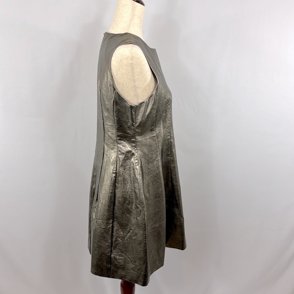 glam Silver Metallic Dress, Size M - Picture 3 of 13